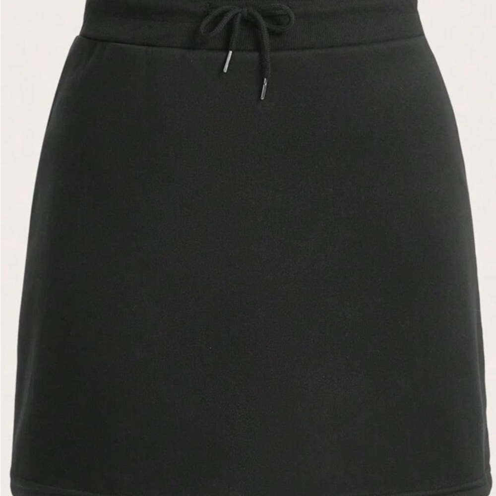 Sweat shirt material skirt